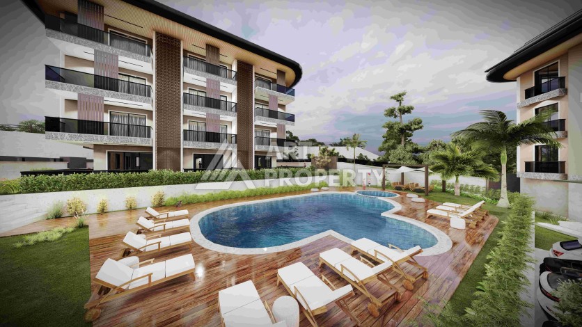 Дуплекс 3+1 с видом на море и крепость, 160 кв.м. Буюкхасбахче, Алания. - Ракурс 20