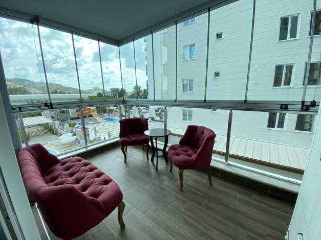 Двухкомнатная меблированная квартира в Махмутларе, Алания, 60 м2 - Ракурс 10