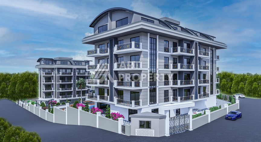 Квартира 2+1 в новом комплексе, 80 кв.м. Оба, Алания - Ракурс 15