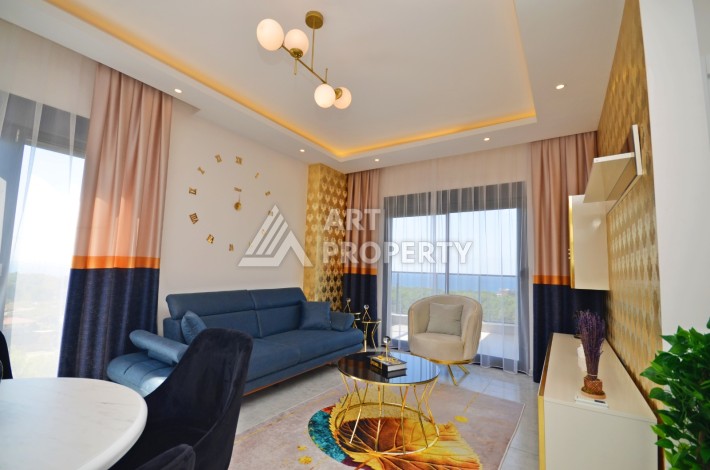 Роскошная квартира 1+1 в районе Авсаллар с видом на море, 55 кв.м. - Ракурс 2