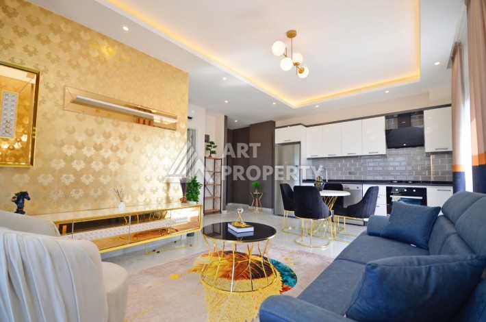 Роскошная квартира 1+1 в районе Авсаллар с видом на море, 55 кв.м. - Ракурс 3