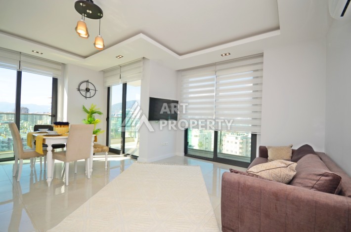 Квартира 2+1 с видом на море в Махмутларе, 80 кв.м. - Ракурс 3