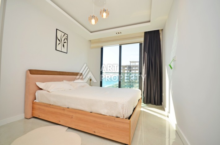 Квартира 2+1 с видом на море в Махмутларе, 80 кв.м. - Ракурс 12