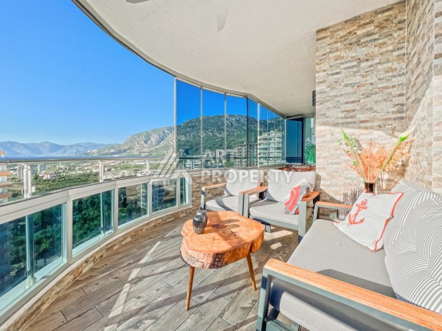 Меблированная квартира 2+1 с видом на море, 120 кв.м. Махмутлар, Алания - Ракурс 3