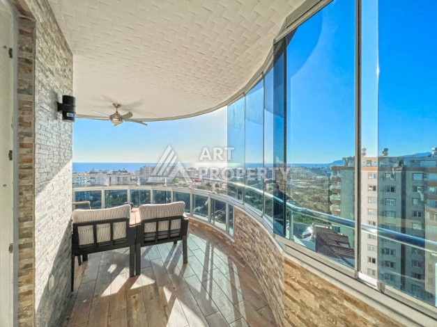 Меблированная квартира 2+1 с видом на море, 120 кв.м. Махмутлар, Алания - Ракурс 4