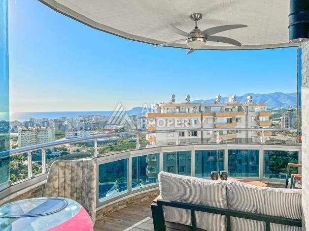 Меблированная квартира 2+1 с видом на море, 120 кв.м. Махмутлар, Алания - Ракурс 6