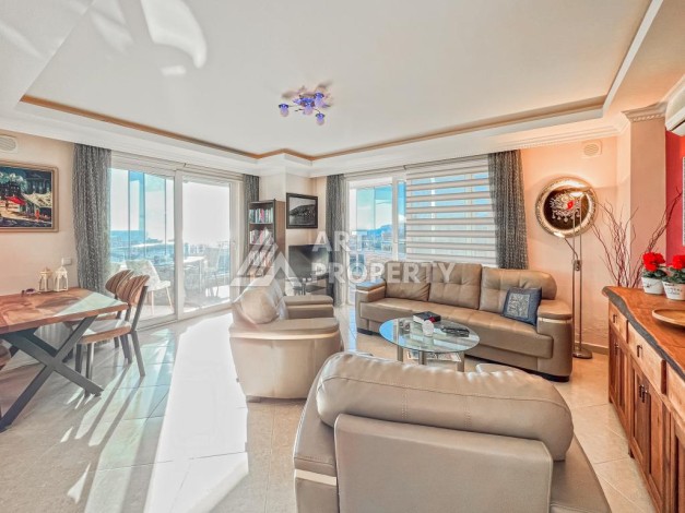 Меблированная квартира 2+1 с видом на море, 120 кв.м. Махмутлар, Алания - Ракурс 7