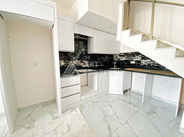 Садовый дуплекс 2+1 в новом комплексе, 500 м до моря. Авсаллар, Алания - Ракурс 2