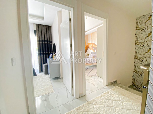 Садовый дуплекс 2+1 в новом комплексе, 500 м до моря. Авсаллар, Алания - Ракурс 4