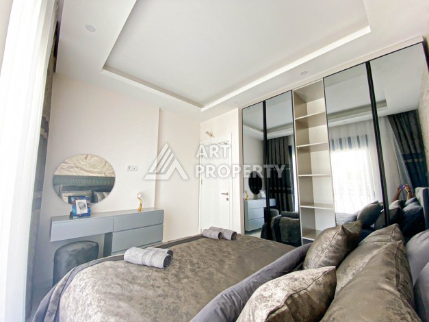 Садовый дуплекс 2+1 в новом комплексе, 500 м до моря. Авсаллар, Алания - Ракурс 11