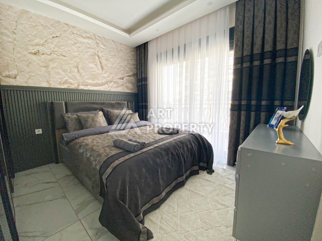 Садовый дуплекс 2+1 в новом комплексе, 500 м до моря. Авсаллар, Алания - Ракурс 17