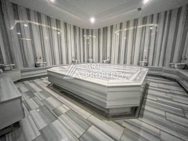 Садовый дуплекс 2+1 в новом комплексе, 500 м до моря. Авсаллар, Алания - Ракурс 18