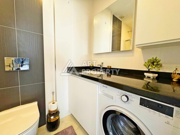 Квартира 2+1 на первой береговой линии, 80 кв.м. Махмутлар, Алания. - Ракурс 14