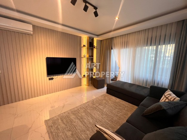 Дизайнерская квартира 2+1 с панорамным видом, 90 кв.м Тепе, Алания. - Ракурс 2