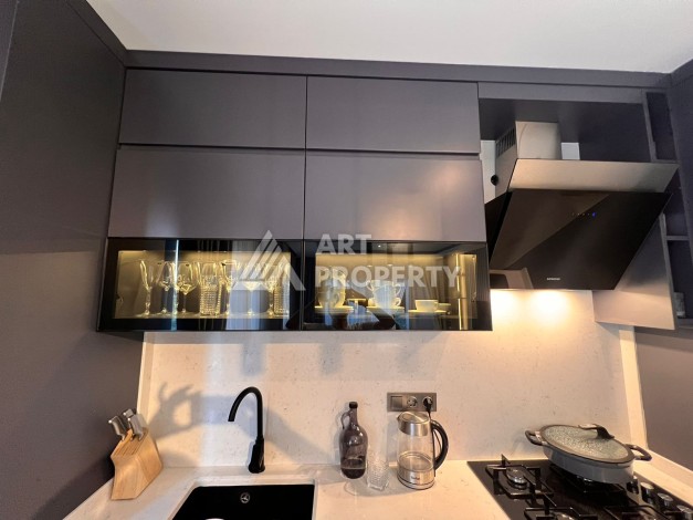 Дизайнерская квартира 2+1 с панорамным видом, 90 кв.м Тепе, Алания. - Ракурс 3