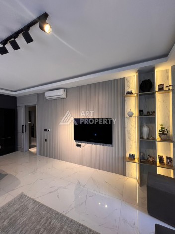 Дизайнерская квартира 2+1 с панорамным видом, 90 кв.м Тепе, Алания. - Ракурс 5