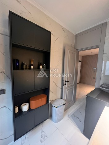 Дизайнерская квартира 2+1 с панорамным видом, 90 кв.м Тепе, Алания. - Ракурс 6