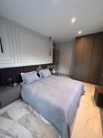 Дизайнерская квартира 2+1 с панорамным видом, 90 кв.м Тепе, Алания. - Ракурс 8