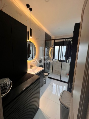 Дизайнерская квартира 2+1 с панорамным видом, 90 кв.м Тепе, Алания. - Ракурс 9