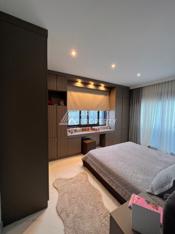 Дизайнерская квартира 2+1 с панорамным видом, 90 кв.м Тепе, Алания. - Ракурс 13