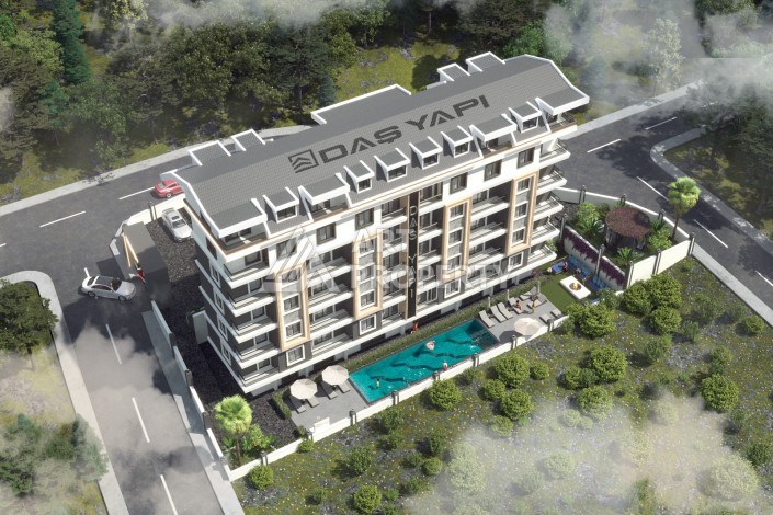 Квартиры от 57 до 130 кв.м. на завершающей стадии строительства в Газипаша - Ракурс 2