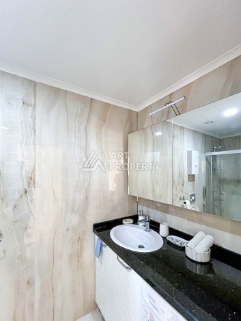 Квартира 3+1 с видом на море в 100 метрах от моря. Махмутлар, Алания. - Ракурс 6