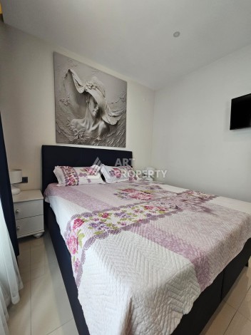 Квартира 1+1 люкс класса в 100 метрах от моря. Каргыджак, Алания. - Ракурс 12