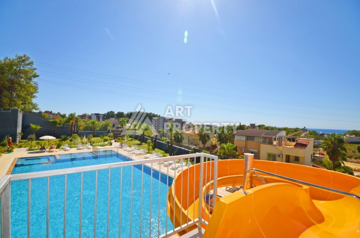 Видовая двухкомнатная квартира 55 кв.м. в новой резиденции. Авсаллар, Алания. - Ракурс 5