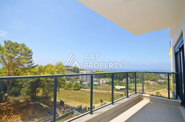 Видовая двухкомнатная квартира 55 кв.м. в новой резиденции. Авсаллар, Алания. - Ракурс 22