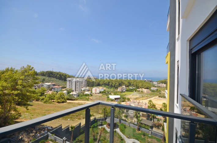 Видовая двухкомнатная квартира 55 кв.м. в новой резиденции. Авсаллар, Алания. - Ракурс 23