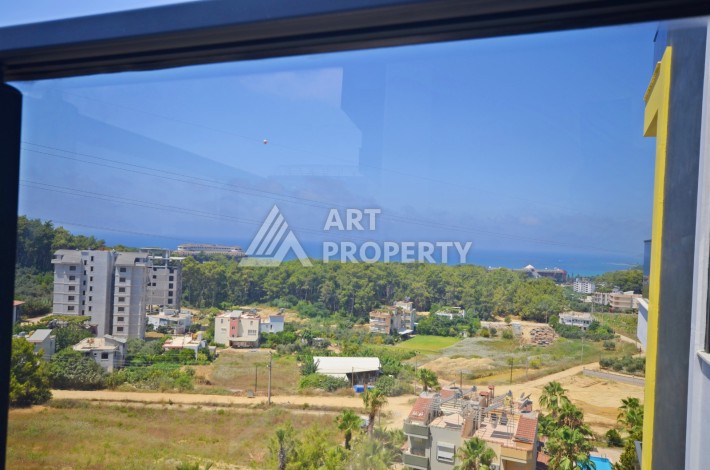 Видовая двухкомнатная квартира 55 кв.м. в новой резиденции. Авсаллар, Алания. - Ракурс 25