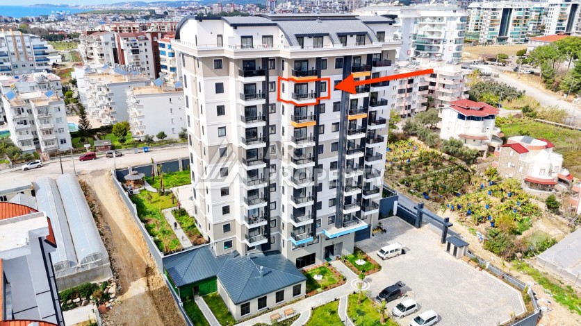 Двухкомнатная квартира с видом на море в Авсалларе, 46 кв.м. - Ракурс 28