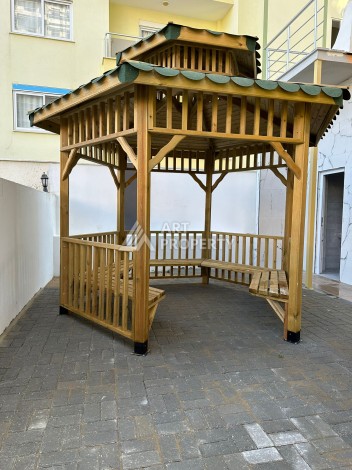 Квартира 2+1 с видом на море и горы, 75 кв.м. в Махмутларе - Ракурс 13