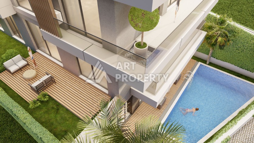 Бутик-комплекс с квартирами от 89 до 211 кв.м. Оба, Алания. - Ракурс 3