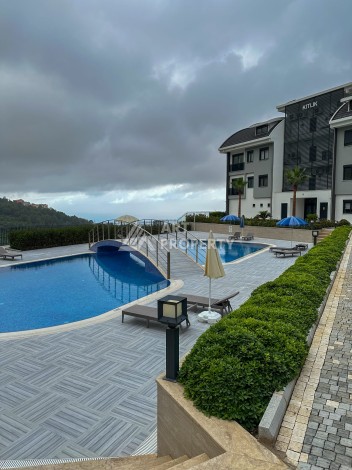 Дизайнерская квартира 2+1 с панорамным видом, 90 кв.м Тепе, Алания. - Ракурс 14