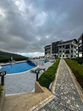 Дизайнерская квартира 2+1 с панорамным видом, 90 кв.м Тепе, Алания. - Ракурс 21