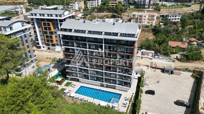 Двухуровневая квартира 2+1 с панорамным видом в Авсалларе, 120 кв.м. - Ракурс 16