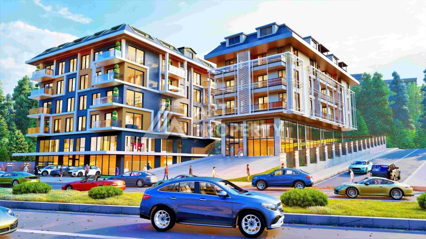 Современные квартиры 1+1, 2+1 и 3+1 в центре Алании. Выгодно! - Ракурс 4