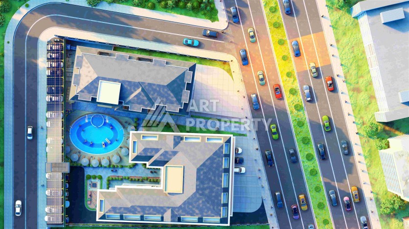 Современные квартиры 1+1, 2+1 и 3+1 в центре Алании. Выгодно! - Ракурс 7