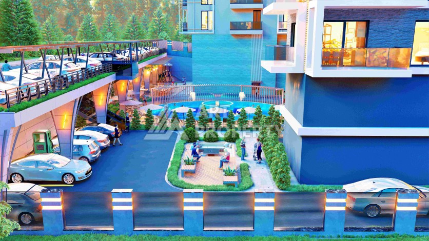 Современные квартиры 1+1, 2+1 и 3+1 в центре Алании. Выгодно! - Ракурс 19