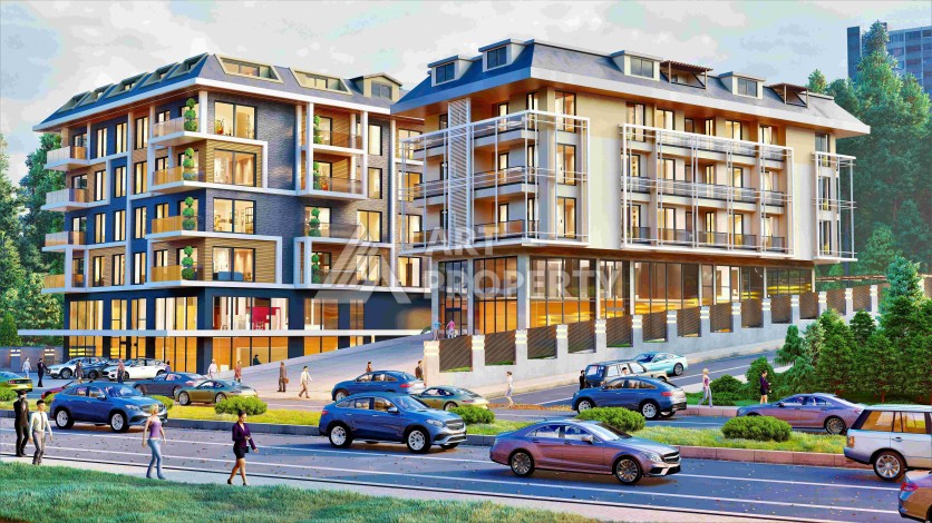 Современные квартиры 1+1, 2+1 и 3+1 в центре Алании. Выгодно! - Ракурс 24