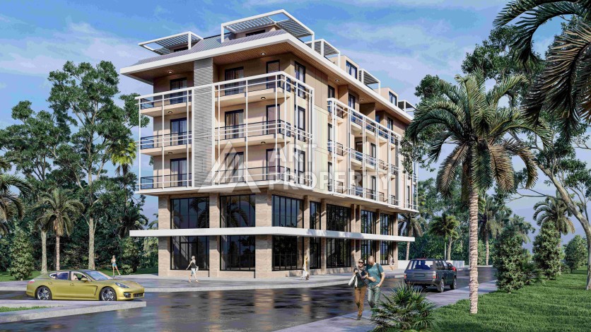 Современные квартиры 1+1, 2+1 и 3+1 в центре Алании. Выгодно! - Ракурс 27