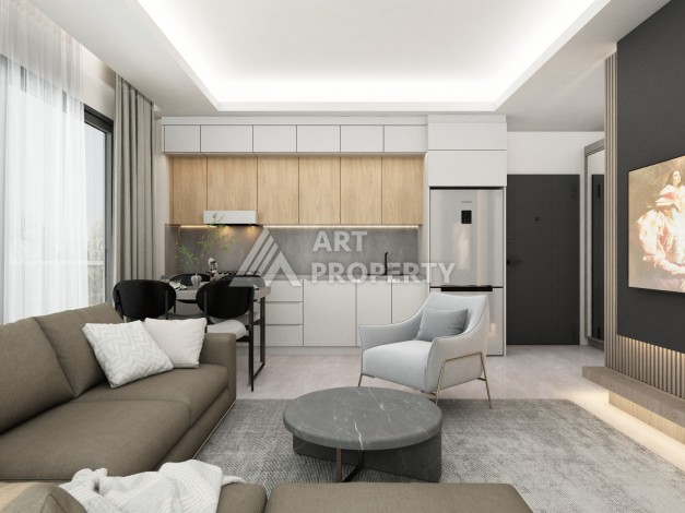 Современные квартиры 1+1, 2+1 и 3+1 в центре Алании. Выгодно! - Ракурс 30