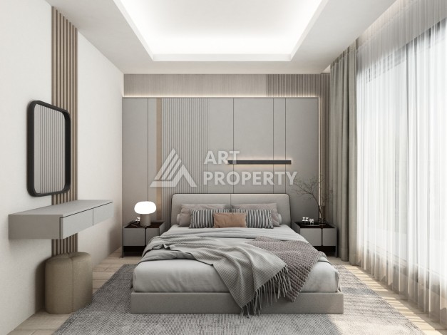 Современные квартиры 1+1, 2+1 и 3+1 в центре Алании. Выгодно! - Ракурс 33