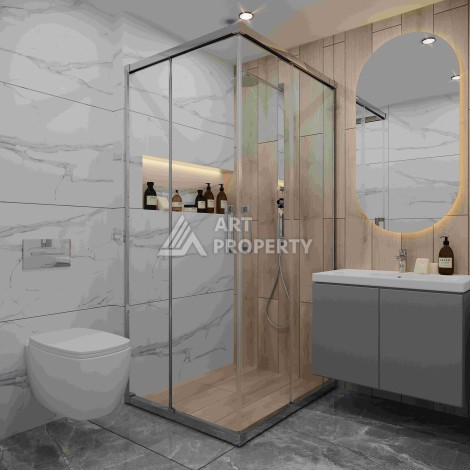 Современные квартиры 1+1, 2+1 и 3+1 в центре Алании. Выгодно! - Ракурс 47