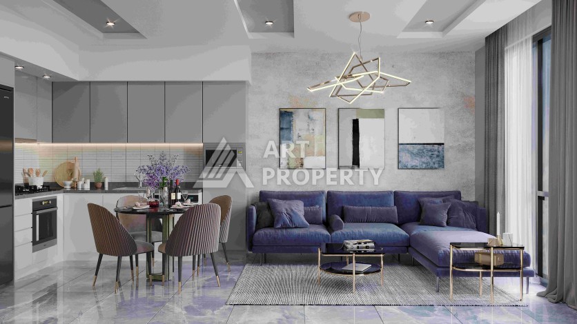 Современные квартиры 1+1, 2+1 и 3+1 в центре Алании. Выгодно! - Ракурс 52