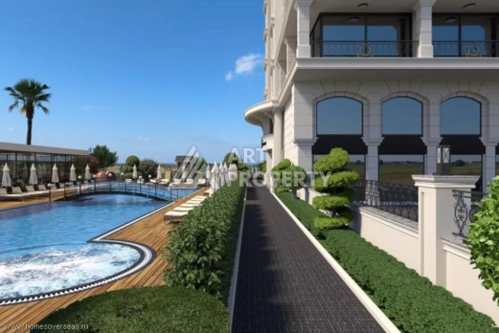 Квартира 1+1 в новом доме, 45 кв.м. Центр Махмутлара. - Ракурс 3