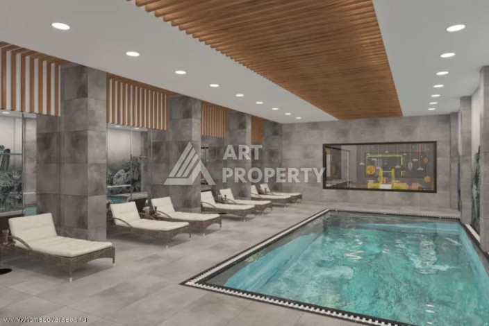 Квартира 1+1 в новом доме, 45 кв.м. Центр Махмутлара. - Ракурс 7