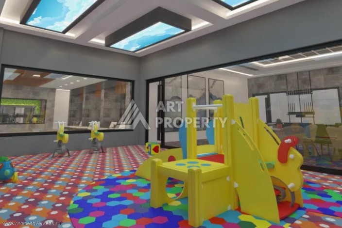 Квартира 1+1 в новом доме, 45 кв.м. Центр Махмутлара. - Ракурс 12