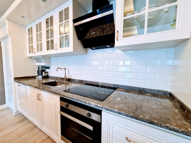 Трехкомнатная квартира с видом на море в шикарном комплексе премиум класса в районе Махмутлар, 100 м2 - Ракурс 12